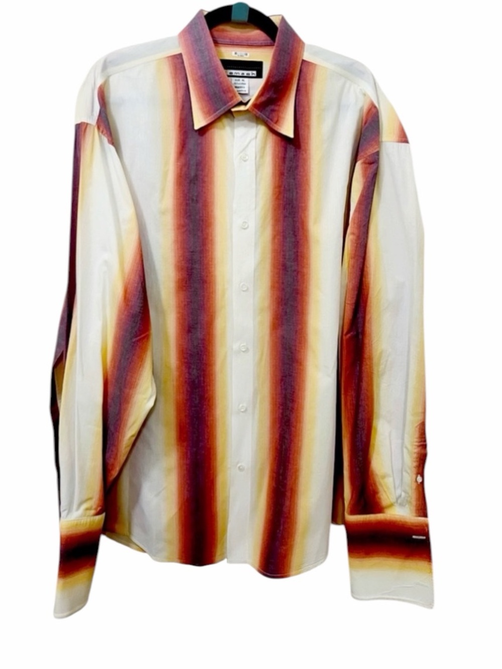 Smash Vintage Long Sleeve Button Up Shirt 100% Cotton Size  X-Large